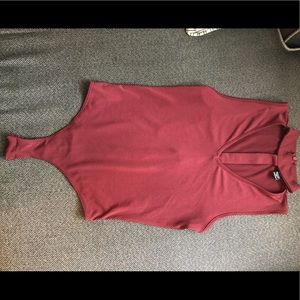 Maroon bodysuit